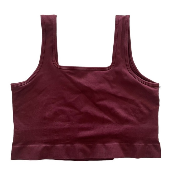 NWT KNIX Dark Cherry Good to Go Seamless Crop Tank XXL - Picture 4 of 12